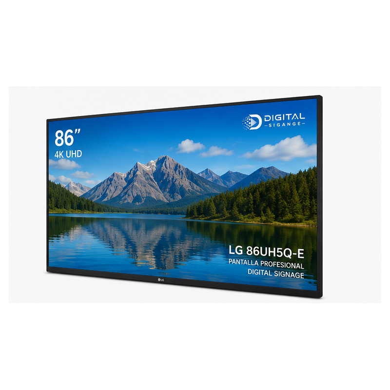 LG 86UH5Q-E – Pantalla Profesional Digital Signage 86” 4K UHD, 24/7 con webOS